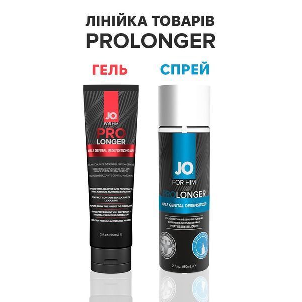 Пролонгер гель JO Prolonger Gel (60 мл) з олією перцевої м&rsquo;яти, гвоздикового перцю та пачулів SO1834 фото