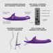 Вібронасадка для страпону з вакуумною стимуляцією Strap-On-Me Multi Orgasm Dildo L Purple SX4034 фото 3