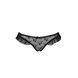 Трусики з оборками Passion Exclusive DONIA THONG XXL/XXXL, black PS25903 фото 5