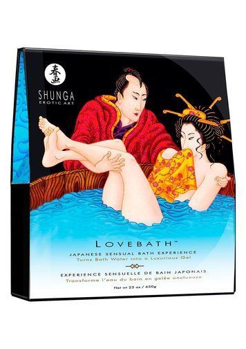 Гель для ванни Shunga LOVEBATH &ndash; Ocean temptations 575 г, робить воду ароматним желе зі SPA-ефектом SO2543 фото