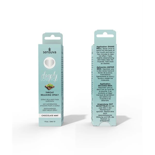 Спрей для мінету Sensuva Deeply Love You Chocolate Mint (29 мл), для глибокого мінету SO3193 фото