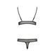 Комплект білизни Passion ERZA SET XXL/XXXL, black, ліф і трусики PS26012 фото 4