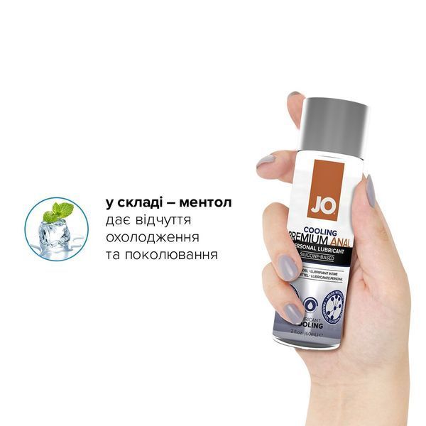 Анальна змазка на силіконовій основі JO ANAL PREMIUM &mdash; COOLING (60 мл) SO1445 фото