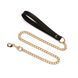 Нашийник з повідцем Liebe Seele Black Organosilicon Collar with Leash, екошкіра SO9484 фото 2
