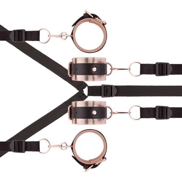 Фіксатор рук і ніг для ліжка Rosy Gold - Under-Mattress Restraint Set SX3911 фото