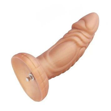 Фалоімітатор для секс-машин Hismith Slightly Curved Silicone Dildo Monster Series, кріплення KlicLok SO9960 фото