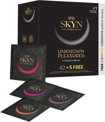 Безлатексні преміум-презервативи SKYN Unknown Pleasures 42+5 шт FREE, 6 різних видів SX4631 фото