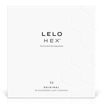 Презервативи LELO HEX Condoms Original 36 Pack, тонкі та суперміцні SO8131 фото