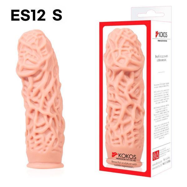 Насадка на член Kokos Extreme Sleeve ES.12 розмір S, потовщувальна, стимулювальний рельєф SX4611 фото