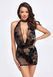 Сукня Noir Handmade F313 Mythos, S, black, прозора, міні, відкрита спина, декор зі стразів SX0315 фото 1