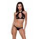 Комплект білизни Passion Exclusive MIRAJANE SET L/XL, black, підтримує ліф-топ і трусики PS26401 фото 1