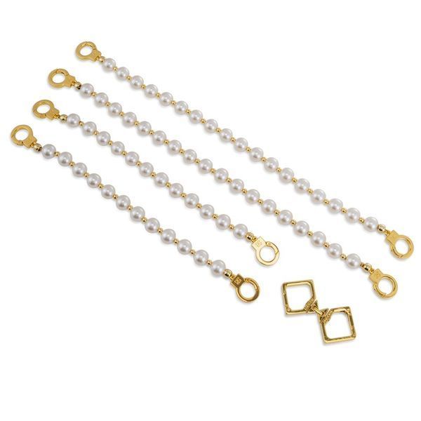 Перлинні наручники та поножі LOCKINK Pearl Handcuffs & Anklecuffs SX0909 фото