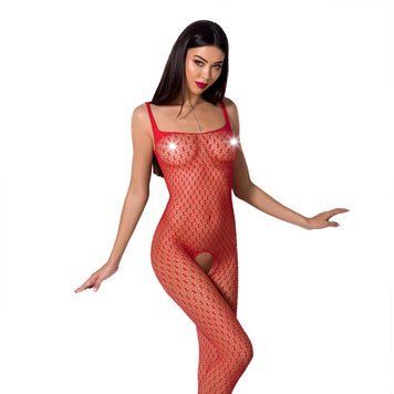 Бодістокінг Passion BS071 red, комбінезон на бретелях PBS071R фото