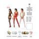 Бодістокінг Passion BS046 red, комбінезон з імітацією панчіх PBS046R фото 5
