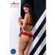 Комплект білизни Passion Exclusive CHERRY SET OpenBra S/M, red, відкритий ліф, трусики-спідничка PS25508 фото 4