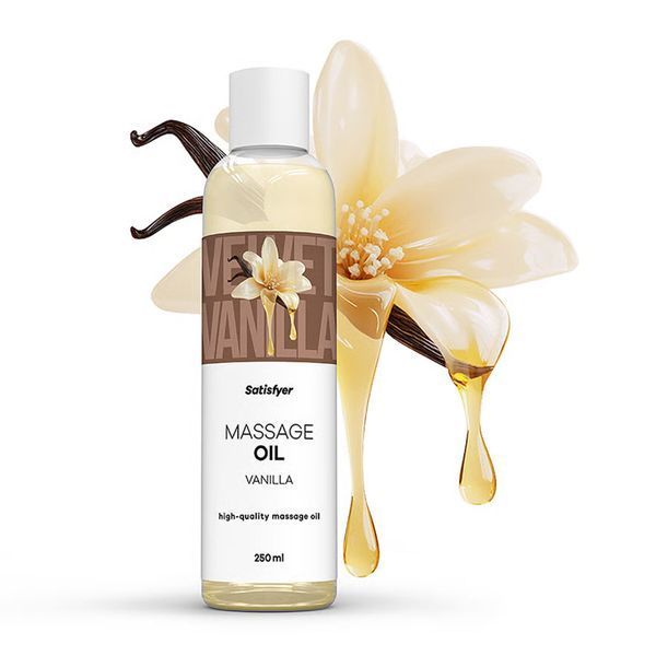 Масажна олія Satisfyer Massage Oil Vanilla 250 мл SX2707 фото